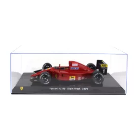   Edicola - FERRARI F1  F1-90 N 1 SEASON 1990 ALAIN PROST - CON VETRINA - WITH SHOWCASE RED BLACK