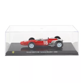   Edicola - FERRARI F1 246 N 16 SEASON 1966 LORENZO BANDINI - CON VETRINA - WITH SHOWCASE RED