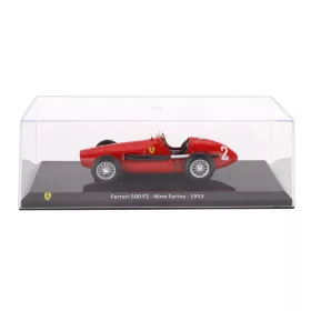   Edicola - FERRARI F1 500 F2 SCUDERIA FERRARI N 2 SEASON 1953 GIUSEPPE (NINO) FARINA - CON VETRINA - WITH SHOWCASE RED