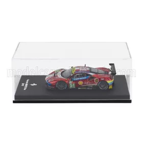   Edicola - FERRARI 488 GTE EVO 3.9L TURBO V8 TEAM AF CORSE N 51 WINNER CLASS LMGTE PRO 24h LE MANS 2019 J.CALADO - A.PIER GUIDI - D.SERRA WITH SHOWCASE RED MET WHITE BLUE