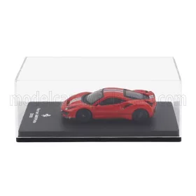   Edicola - FERRARI 488 PISTA 2018 WITH SHOWCASE ROSSO CORSA 322 - RED