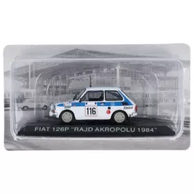   Edicola - POLSKI FIAT 126P (night version) N 116 RAJD RALLY ACROPOLIS 1984 SZERLA JANUSZ - JANAREK KRZYSZTOF WHITE BLUE