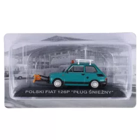   Edicola - POLSKI FIAT 126P PLUG SNIEZNY SPAZZANEVE SNOWPLOUGH 1984 BLUE GREEN