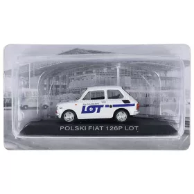   Edicola - POLSKI FIAT 126P LOT POLISH AIRLINES 1973 WHITE BLUE