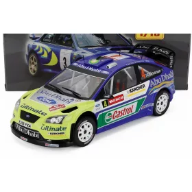  Edicola - FORD ENGLAND FOCUS WRC N 4 RALLY WALES GB 2007 M.HIRVONEN - J.LEHTINEN BLUE LIGHT GREEN WHITE