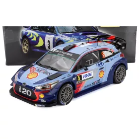   Edicola - HYUNDAI i20 WRC COUPE N 5 WINNER RALLY TOUR DE CORSE 2017 T.NEUVILLE - N.GILSOUL 2 TONE BLUE