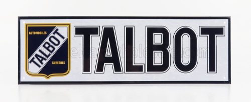 Edicola - Accessories 3D Metal Plate - Talbot White Black