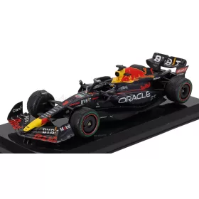   Edicola - RED BULL F1 RB20 TEAM ORACLE RED BULL RACING N 1 WORLD CHAMPION SEASON 2024 MAX VERSTAPPEN - CON VETRINA - WITH SHOWCASE BLUE YELLOW RED