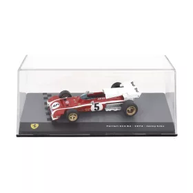   Edicola - FERRARI F1 312B2 N 5 SEASON 1972 JACKY ICKX - CON VETRINA - WITH SHOWCASE RED WHITE