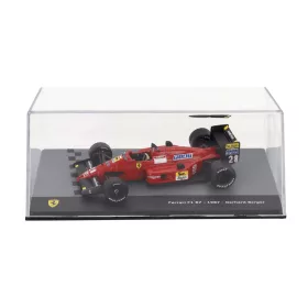   Edicola - FERRARI F1 87 N 28 SEASON 1987 GERHARD BERGER - CON VETRINA - WITH SHOWCASE RED