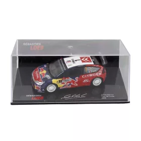   Edicola - CITROEN C4 WRC N 1 WINNER RALLY TOUR DE CORSE 2008 SEBASTIEN LOEB - DANIEL ELENA WITH SHOWCASE RED BLUE