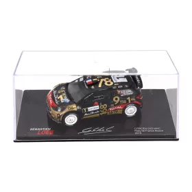   Edicola - CITROEN DS3 WRC N 1 RALLY DE FRANCE ALSACE 2013 SEBASTIEN LOEB - DANIEL ELENA WITH SHOWCASE MATT BLACK GOLD RED