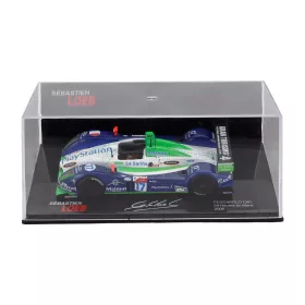  Edicola - PESCAROLO C60 JUDD 5.0L V10 TEAM PESCAROLO SPORT N 17 2nd 24h LE MANS 2006 SEBASTIEN LOEB - FRANCK MONTAGNY - ERIC HELARY WITH SHOWCASE BLUE MET WHITE GREEN