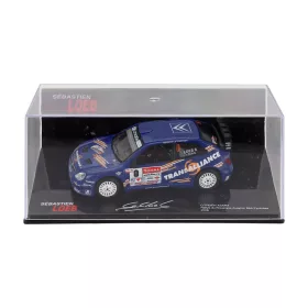   Edicola - CITROEN XSARA N 0 RALLY DE ROUERGUE AVEYRON MIDI-PYRENEES 2006 SEBASTIEN LOEB - SEVERINE MENY WITH SHOWCASE BLUE