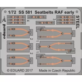 Eduard - Seatbelts RAF early STEEL