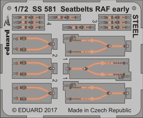 Eduard - Seatbelts RAF early STEEL