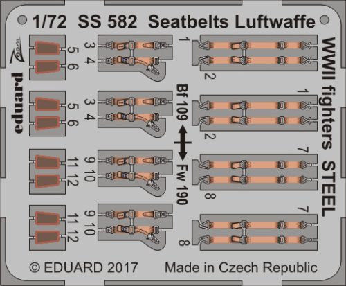 Eduard - Seatbelts Luftwaffe WWII fighters STEEL