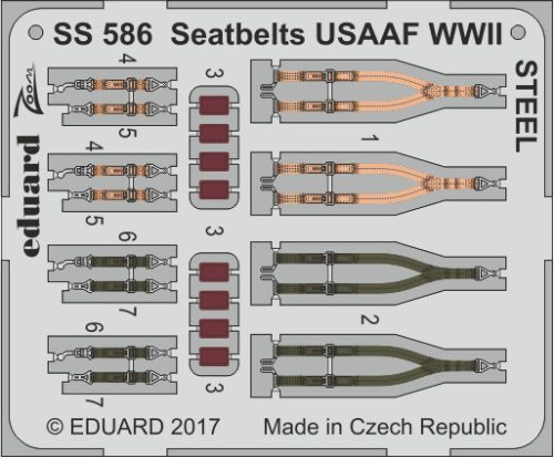 Eduard - Seatbelts USAAF WWII STEEL