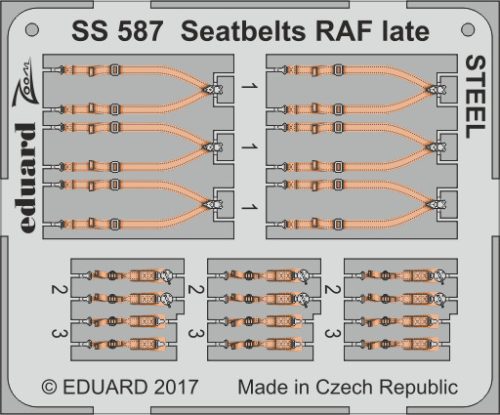 Eduard - Seatbelts RAF late STEEL