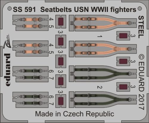 Eduard - Seatbelts USN WWII fighters STEEL