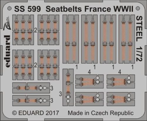 Eduard - Seatbelts France WWII STEEL