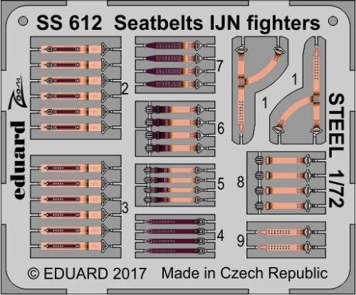 Eduard - Seatbelts IJN fighters STEEL