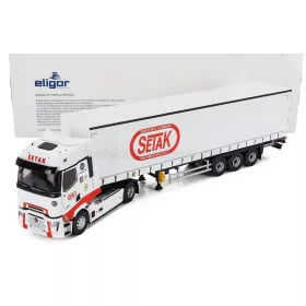   Eligor - RENAULT T-LINE HIGH TRUCK SETAK TELONATO TRANSPORTS 2023 WHITE