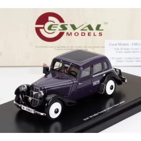   Esval Model - ADLER TRUMPF JUNIOR BERLIN TAXI 1936 BLUE BLACK