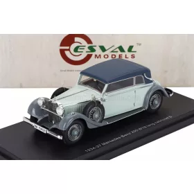   Esval Model - MERCEDES BENZ 290 W18 D PASSO LUNGO CABRIOLET CLOSED 1933 2 TONE GREY