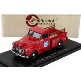 Esval Model - GMC 100 PICK-UP 5 WINDOW 1953 RED BLACK