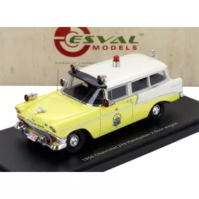   Esval Model - CHEVROLET 210 HANDYMAN POLICE 1956 YELLOW WHITE BLACK