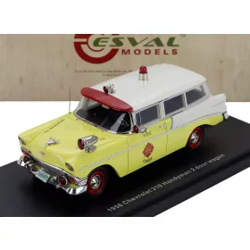  Esval Model - CHEVROLET 210 HANDYMAN FIRE ENGINE 1956 YELLOW WHITE RED