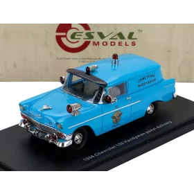 Esval Model - CHEVROLET 150 VAN POLICE 1956 BLUE BLACK