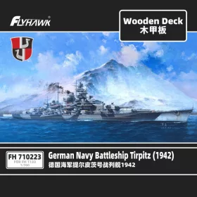 Flyhawk - Battleship TIRPITZ 1942 Wooden Deck hajó makett