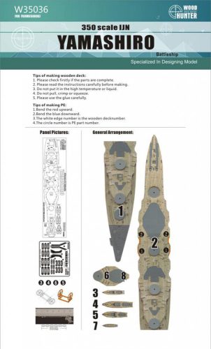 Flyhawk - IJN Battleship Yamashiro Wood Deck
