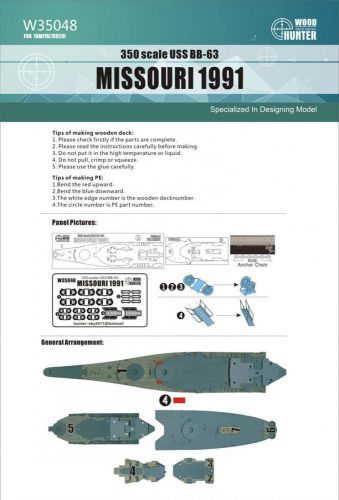 Flyhawk - USS BB-63 Missouri 1991 Wood Deck