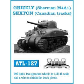   Friulmodel - Tracks for GRIZZLY (Sherman M4A1) SEXTON (Canadian tracks)