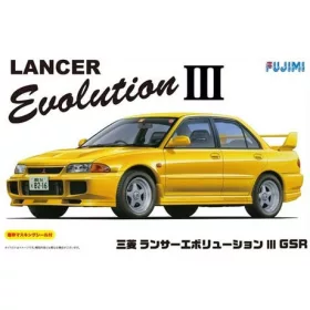   Fujimi - 1995 Mitsubishi Lancer Evolution III GSR w/ Window Frame Masking . autó makett