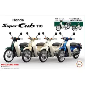  Fujimi - Honda Super Cub 110 tasmania green metallic motor makett