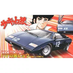   Fujimi - 1/24 Lamborghini Countach LP400 Hama Black Panther of Hama Race Version 12 autó makett