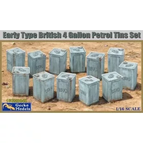 Gecko Models - Early Type British 4 Gallon Petrol Tins Set