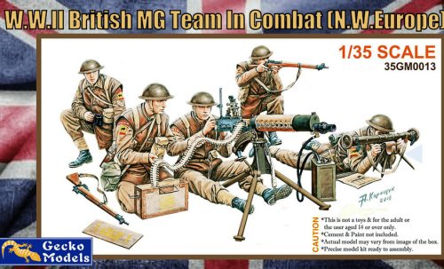 Gecko Models - WWII British MG Team in Combat