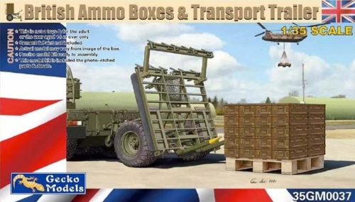 Gecko Models - British ammo boxes & transport trailer