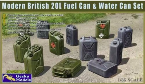 Gecko Models - Modern British 20L Fuel Can & Water Can Set