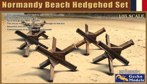 Gecko Models - Normandy Beach Hedgehog Set