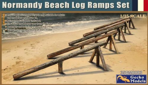 Gecko Models - Normandy Beach Log Ramps Set
