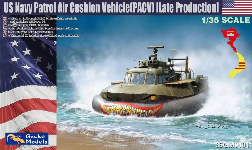 Gecko Models - US Navy Patrol Air Cushion Vehicle (PACV) hajó makett ...