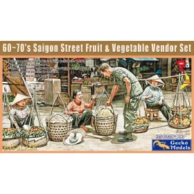   Gecko Models - 60's-70's Saigon Greengrocer Figure Set figura makett