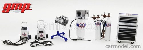 Gmp - Accessories Set Officina Garage Tool Set Shelby White Blue