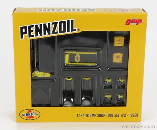 Gmp - Accessories Set Officina Garage Tool Set Pennzoil Yellow Black